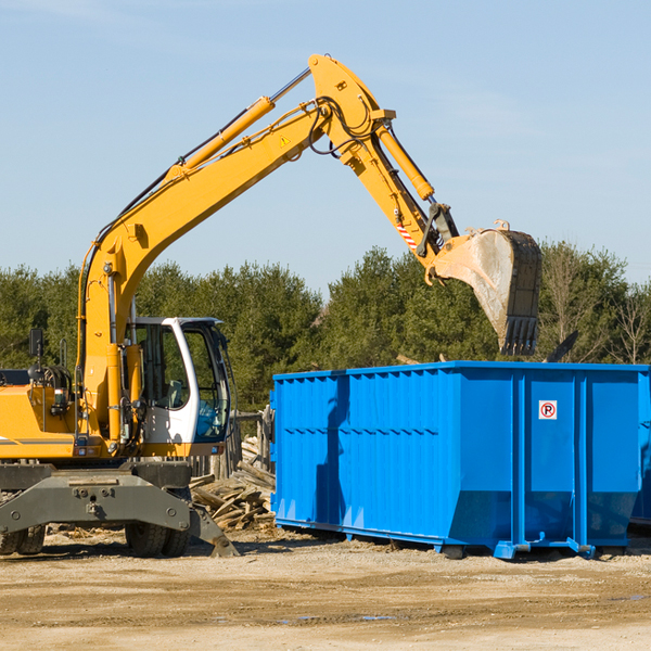 are there any restrictions on where a residential dumpster can be placed in Thomasville PA